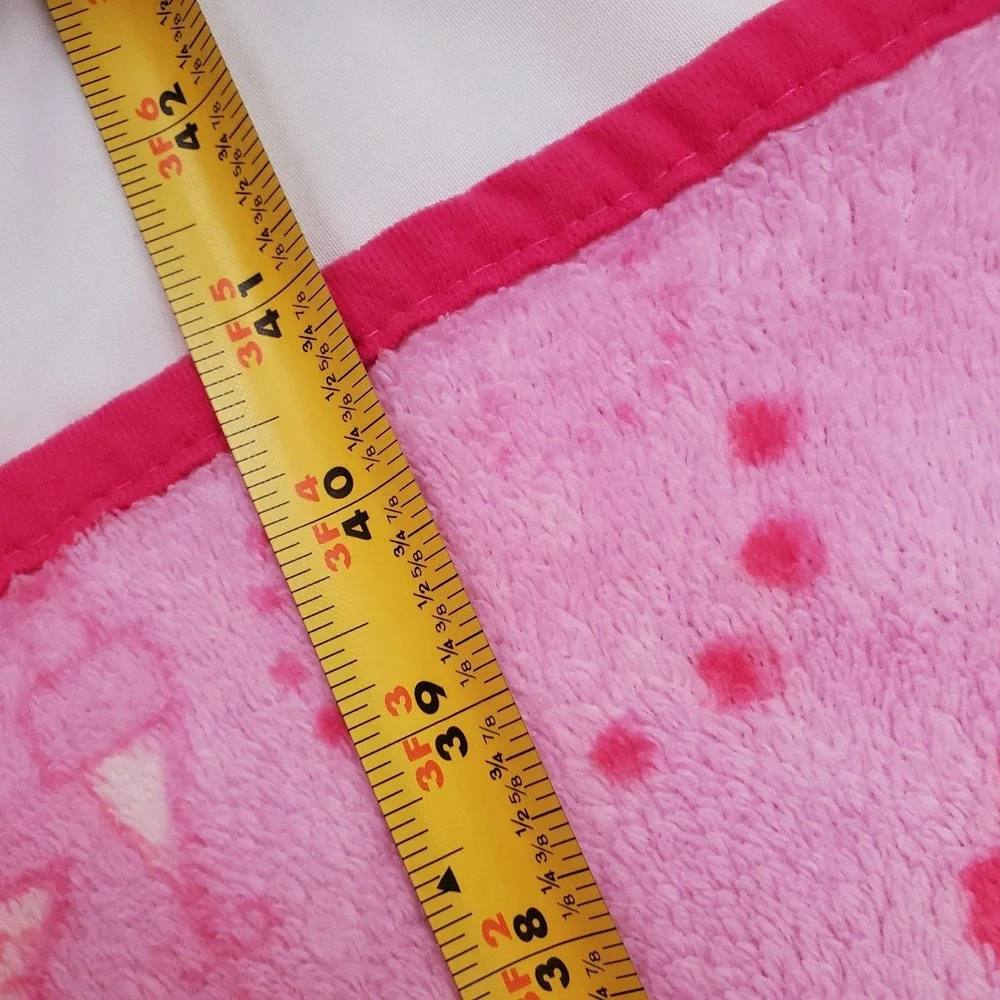 Disney Pink Cinderella‎ Princess Baby Toddler Plush Blanket Vintage